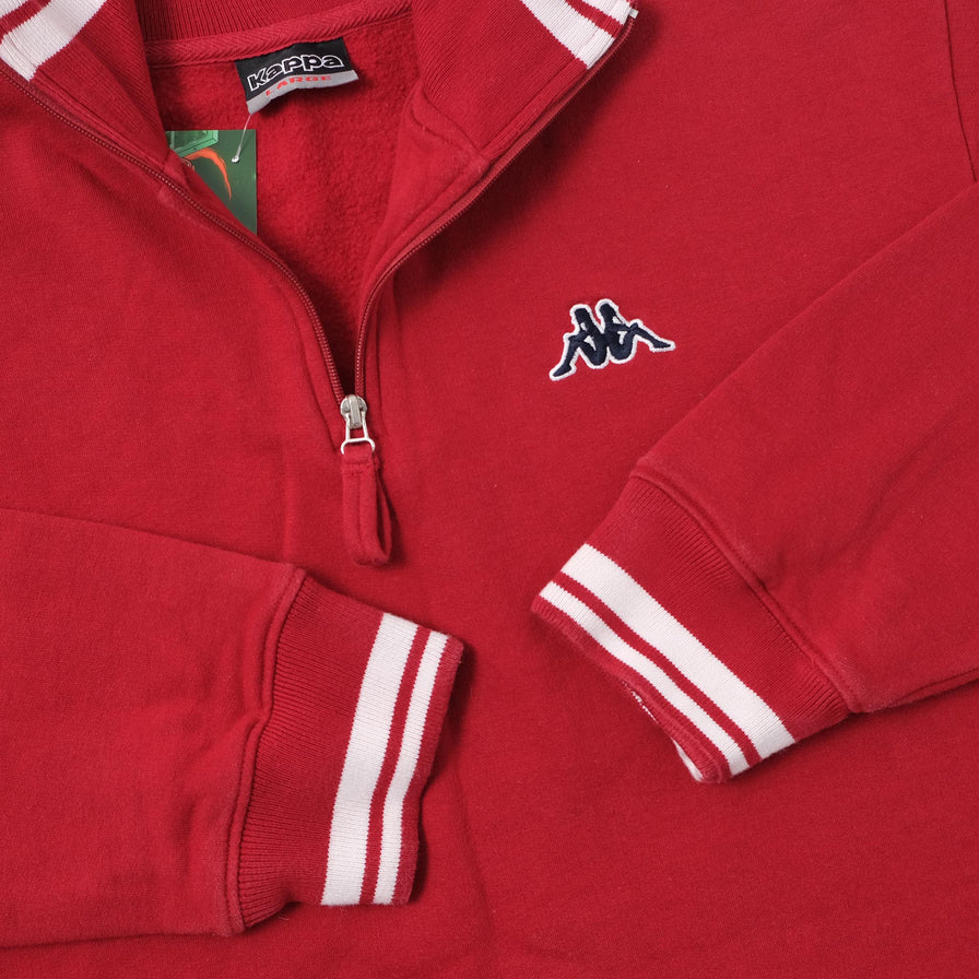 Vintage Kappa Q-Zip Sweater Large 