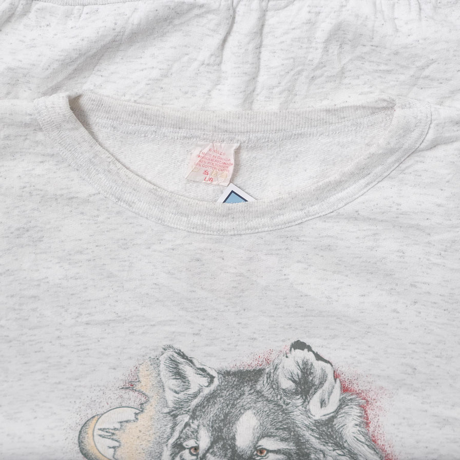 Vintage Wolf Sweater XLarge 