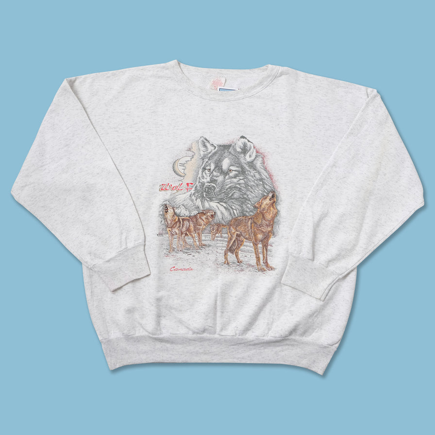 Vintage Wolf Sweater XLarge 