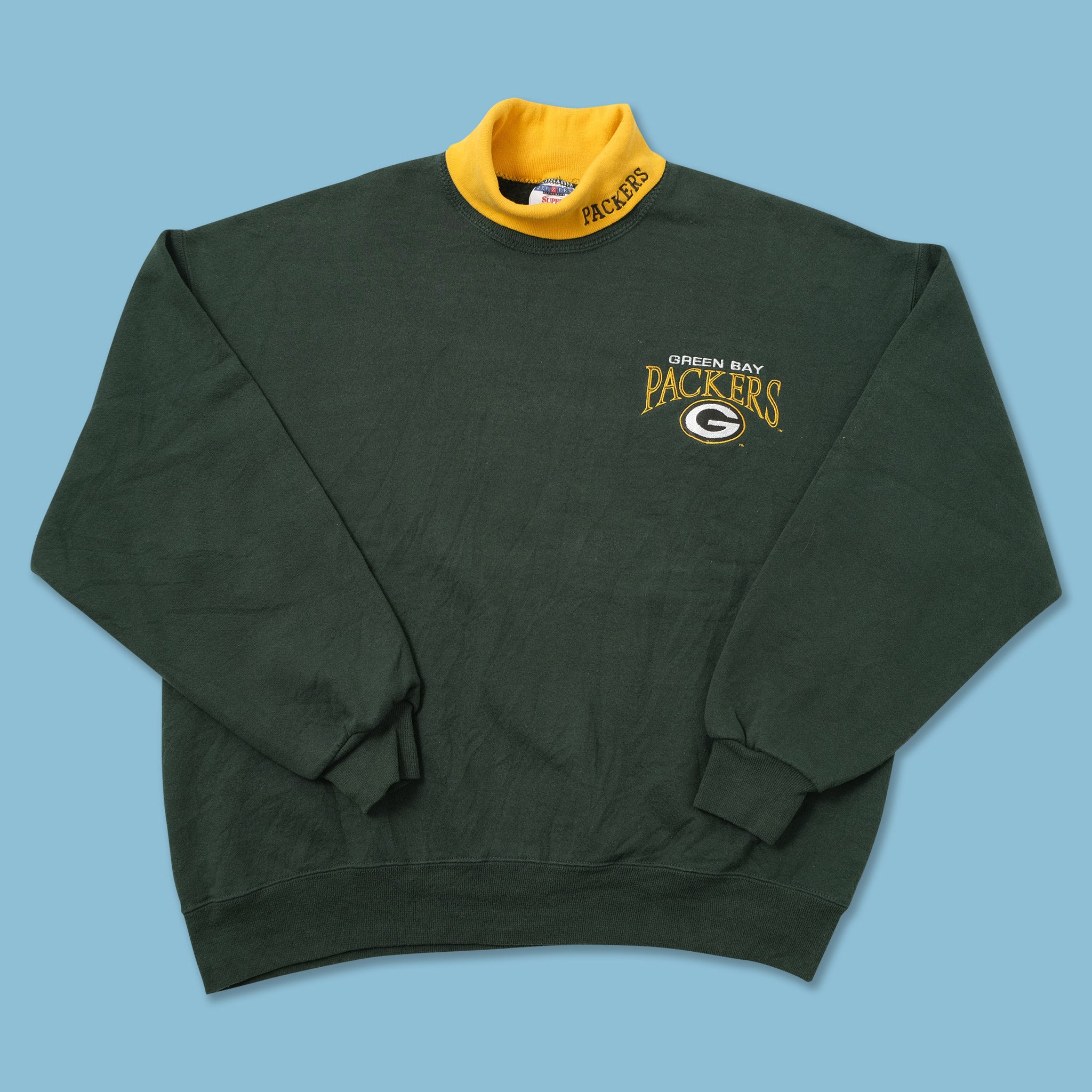 Vintage 90s Green Bay Packers Sweater Knit Ironic V Neck 