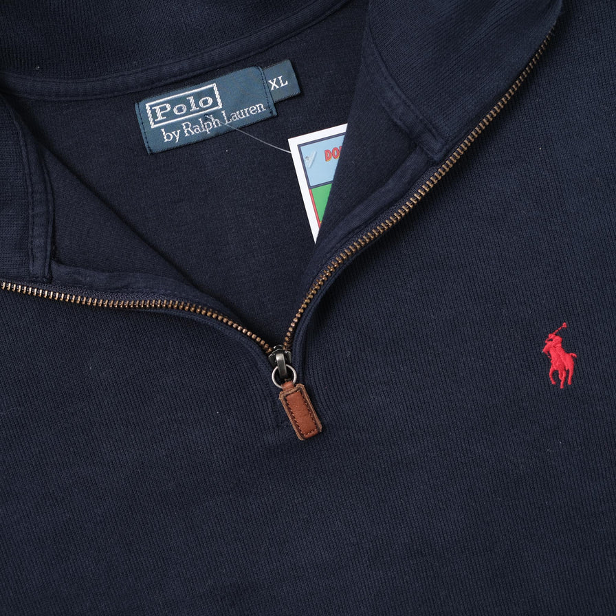 Vintage Polo Ralph Lauren Q-Zip Sweater XXLarge 