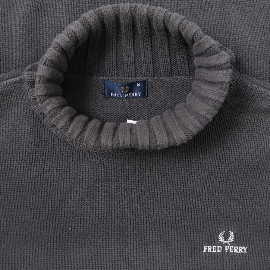 Vintage Fred Perry Turtleneck Sweater Medium 