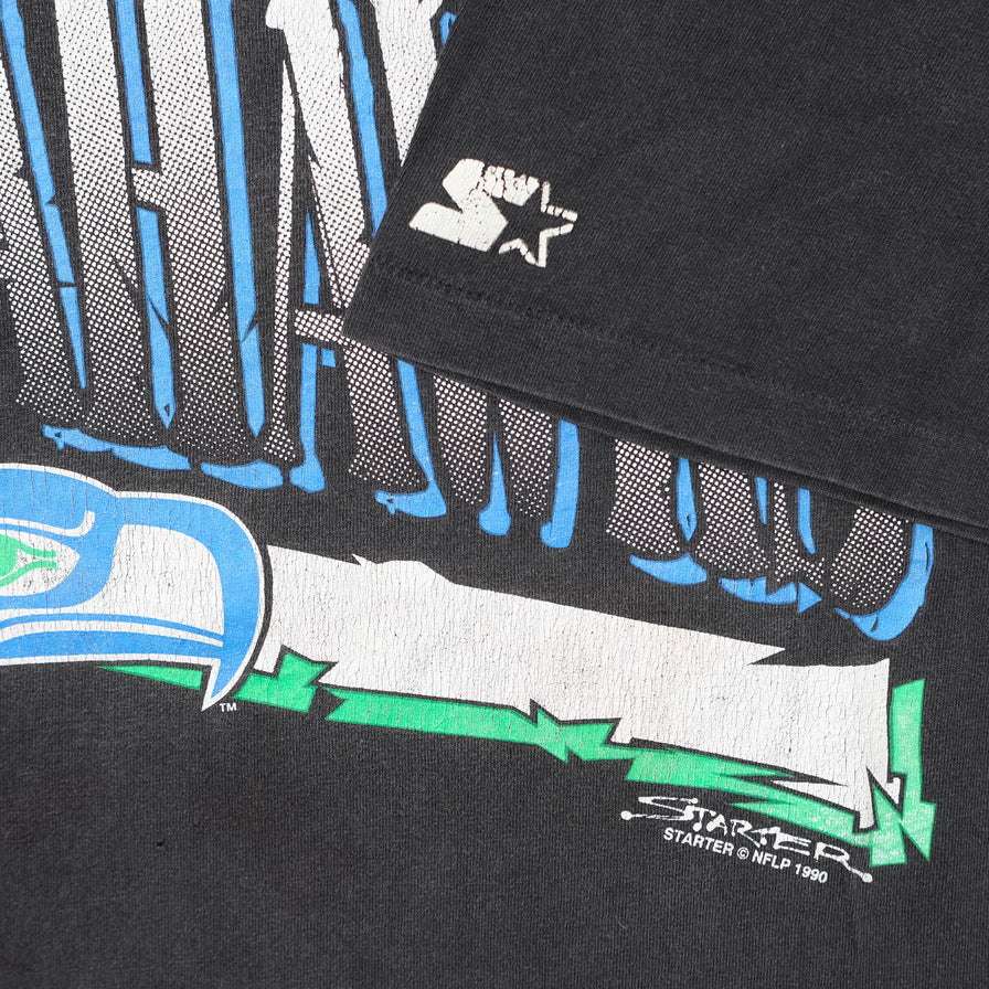 Vintage 1990 Starter Seattle Seahawks T-Shirt Large 