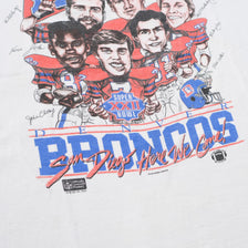 Vintage 1987 Denver Broncos T-Shirt Medium 