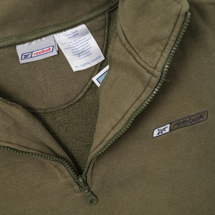 Vintage Reebok Q-Zip Sweater XLarge 