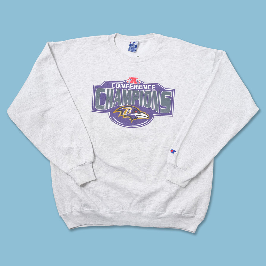Vintage Champion Ravens Sweater Large 