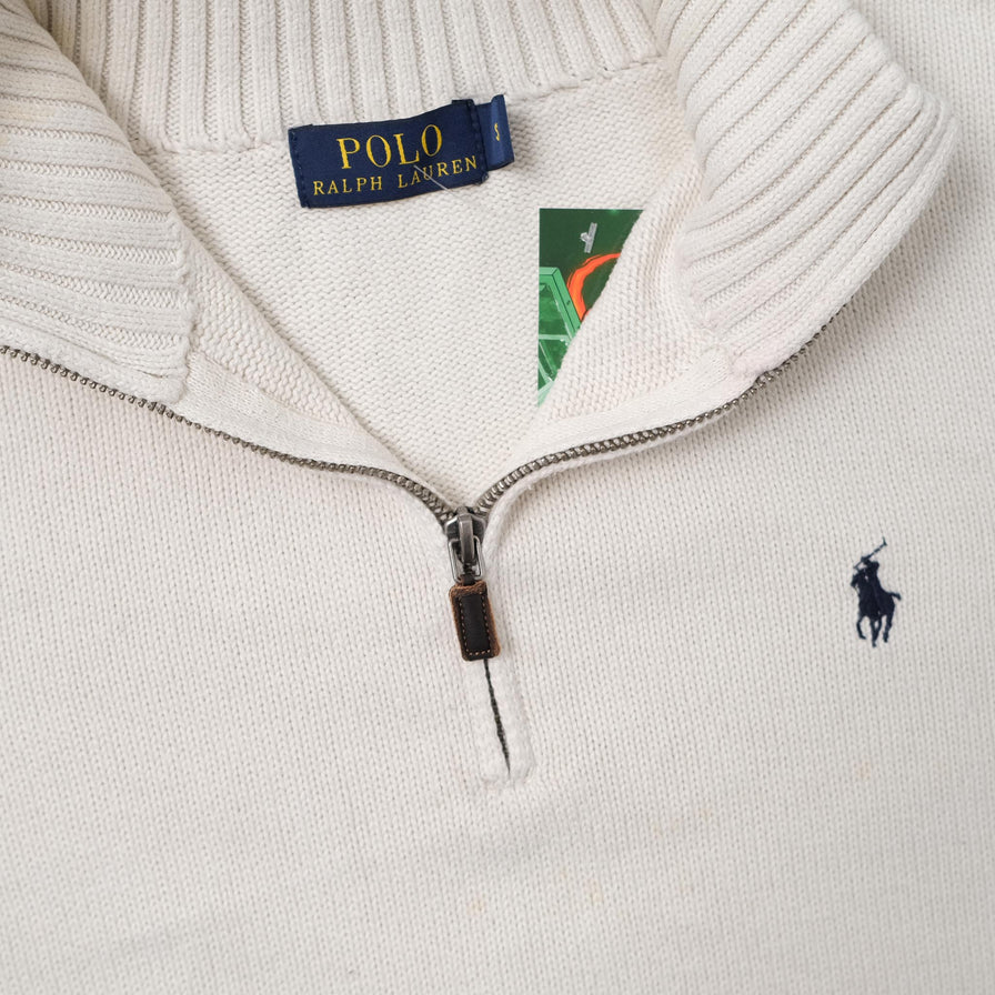 Vintage Polo Ralph Lauren Q-Zip Sweater Small 