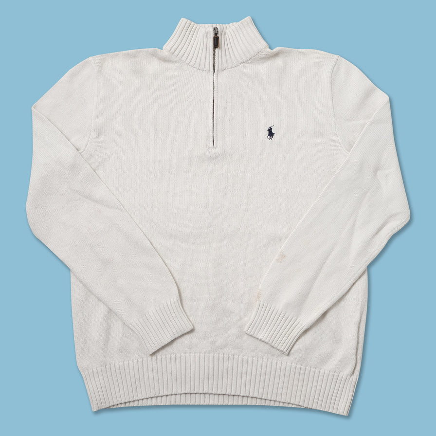 Vintage Polo Ralph Lauren Q-Zip Sweater Small 