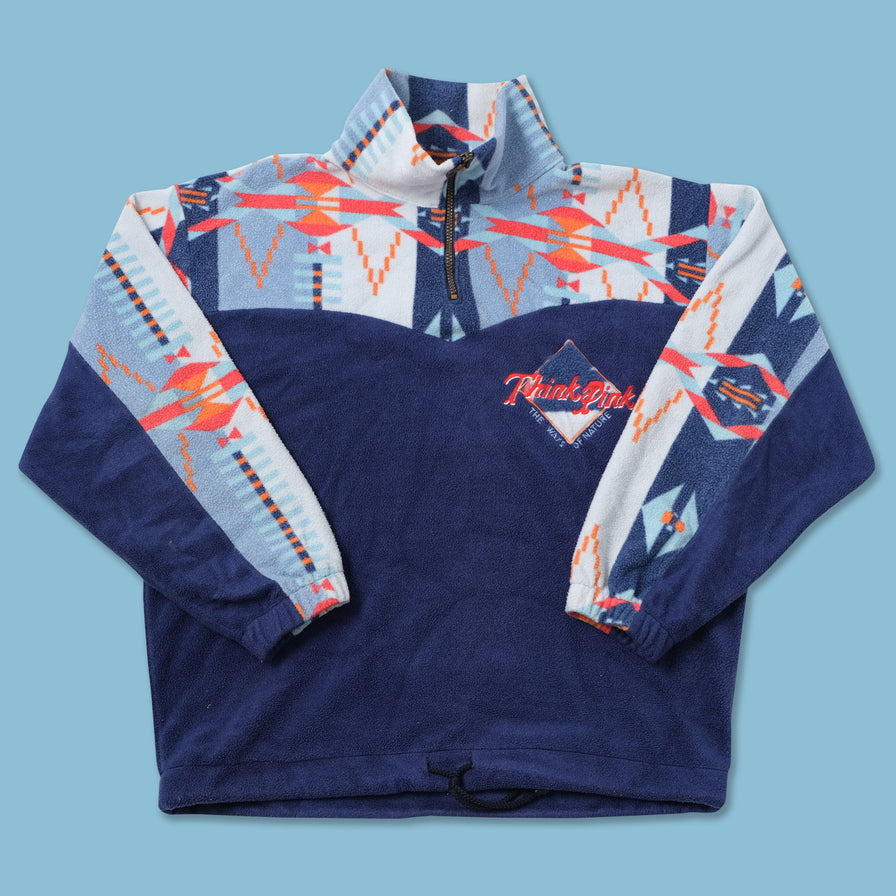 Vintage Think Pink Q-Zip Fleece Medium 