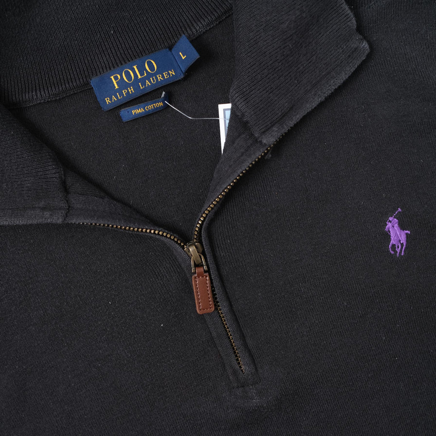 Vintage Polo Ralph Lauren Q-Zip Sweater Large 