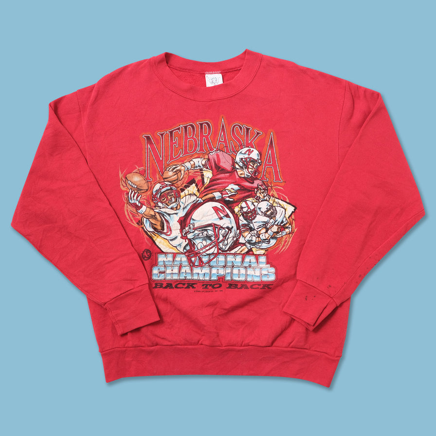 Vintage 1995 Nebraska Huskers Sweater Medium 