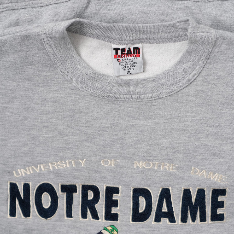 Vintage Notre Dame Sweater XLarge 