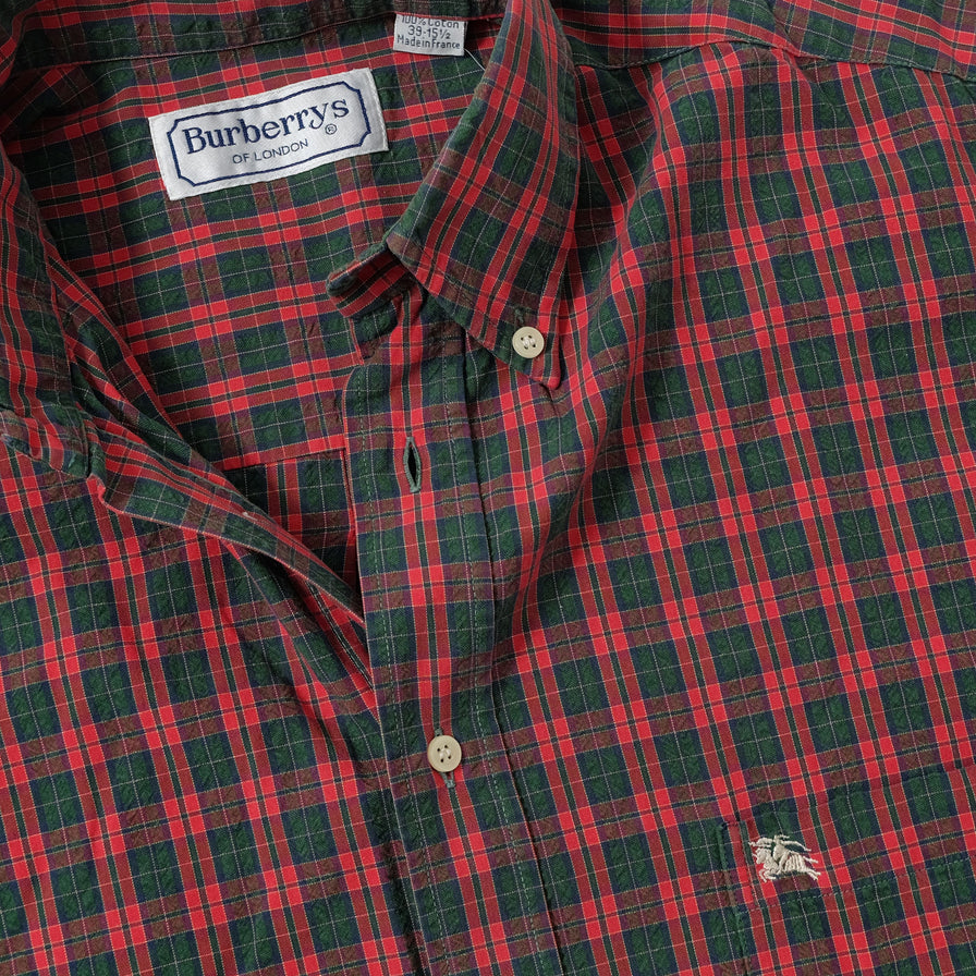 Vintage Burberry Checked Shirt Medium 