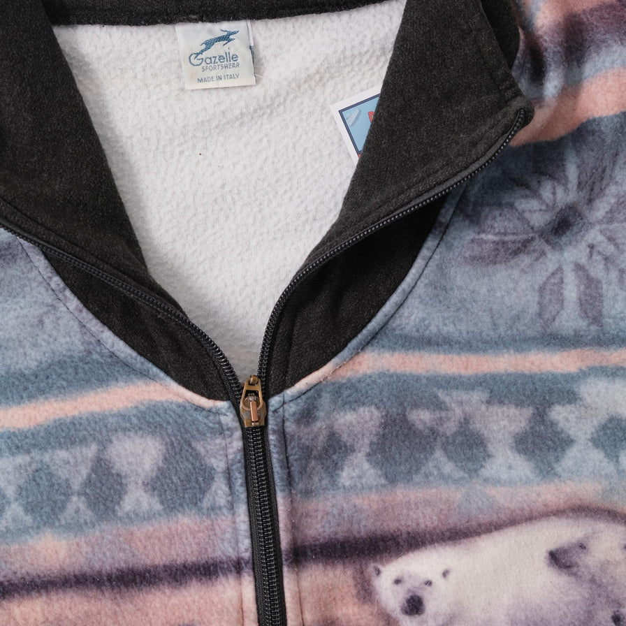 Vintage Icebear Fleece Jacket Small 