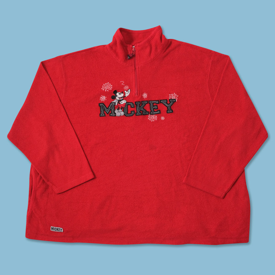 Vintage Mickey Mouse Q-Zip Fleece 3XLarge 