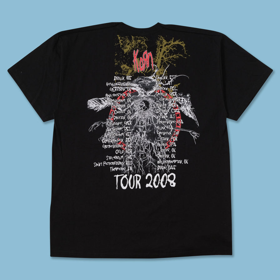 2008 Korn Tour T-Shirt XLarge | Double Double Vintage