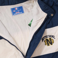Vintage Champion Notre Dame Light Jacket Large 