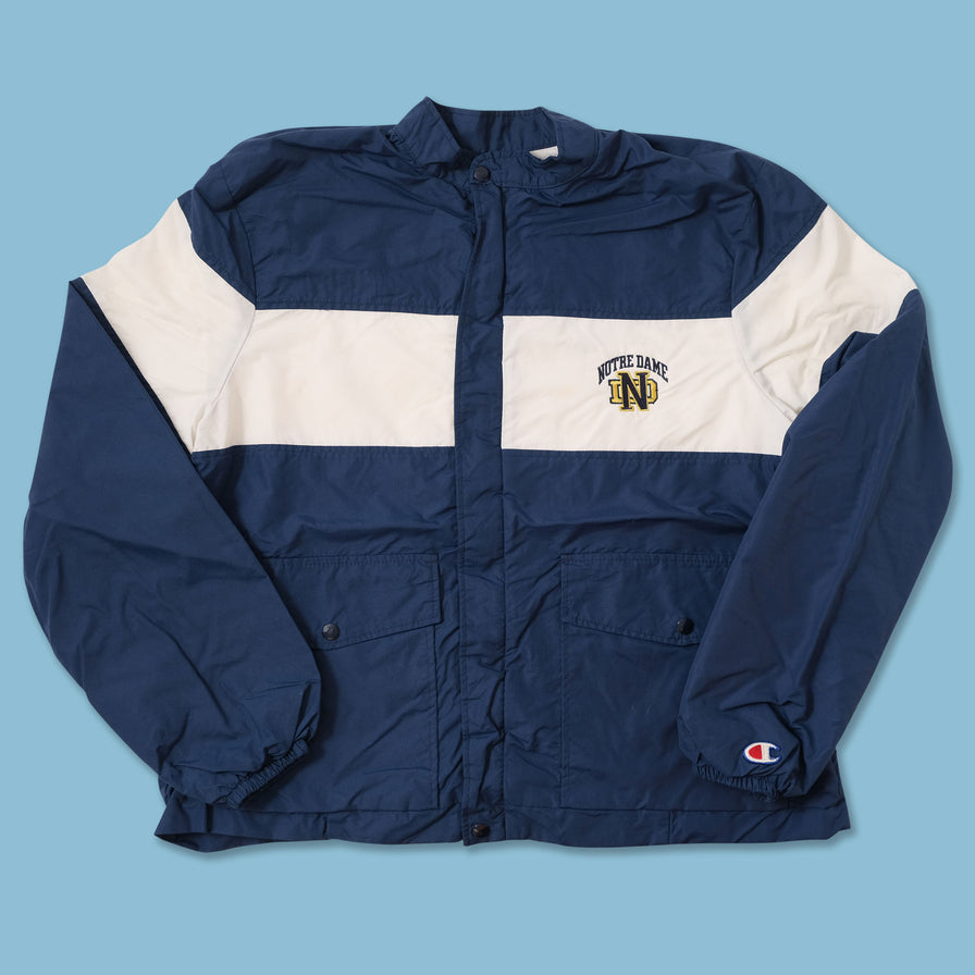 Vintage Champion Notre Dame Light Jacket Large 