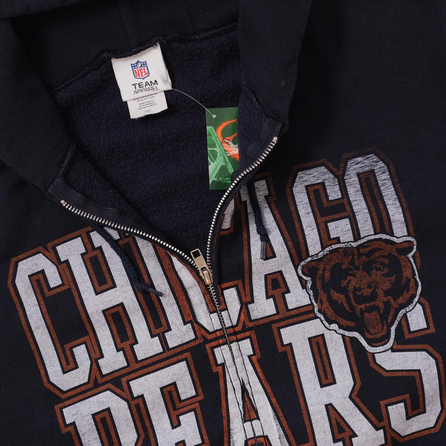 Vintage Chicago Bears Zip Hoody Large 