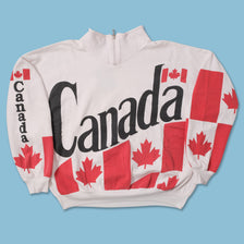 Vintage Canada Q-Zip Sweater Large 