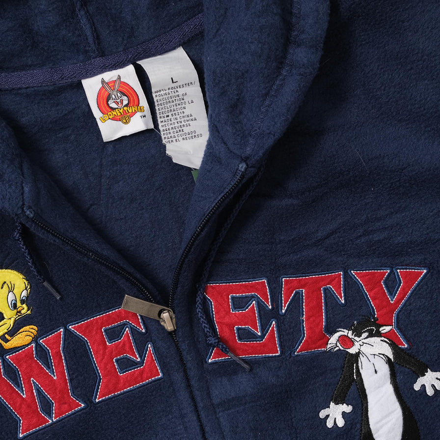 Vintage Tweety Fleece Jacket Large 