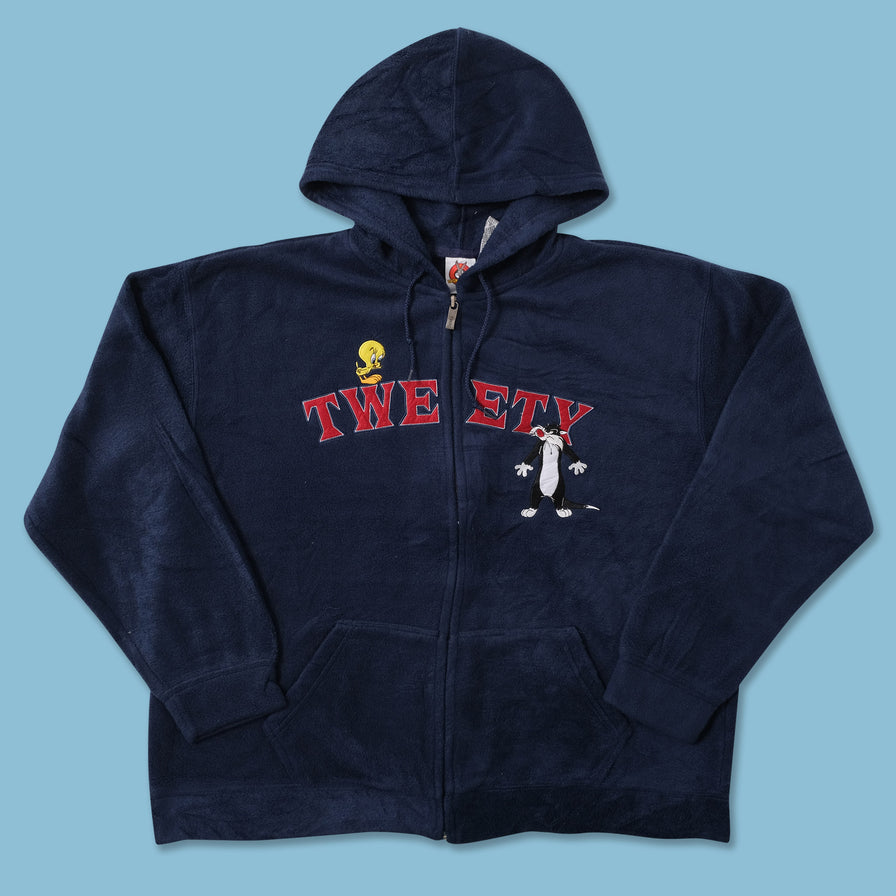 Vintage Tweety Fleece Jacket Large 