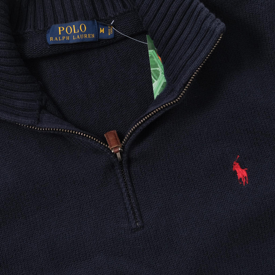 Women's Polo Ralph Lauren Q-Zip Knit Sweater Medium 