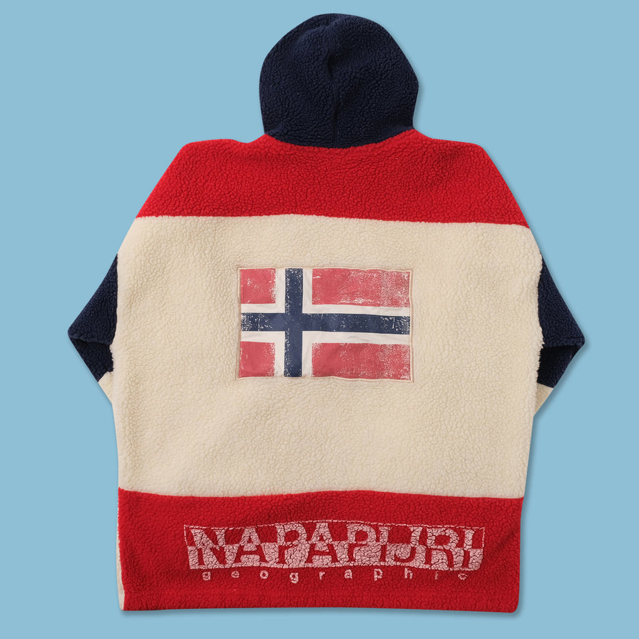 Vintage Napapijri Fleece Jacket Large 