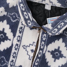 Vintage Patterned Fleece Jacket XLarge