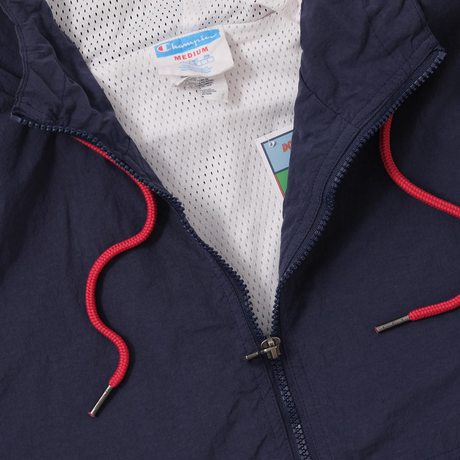 Vintage Champion Halfzip Windbreaker Medium 