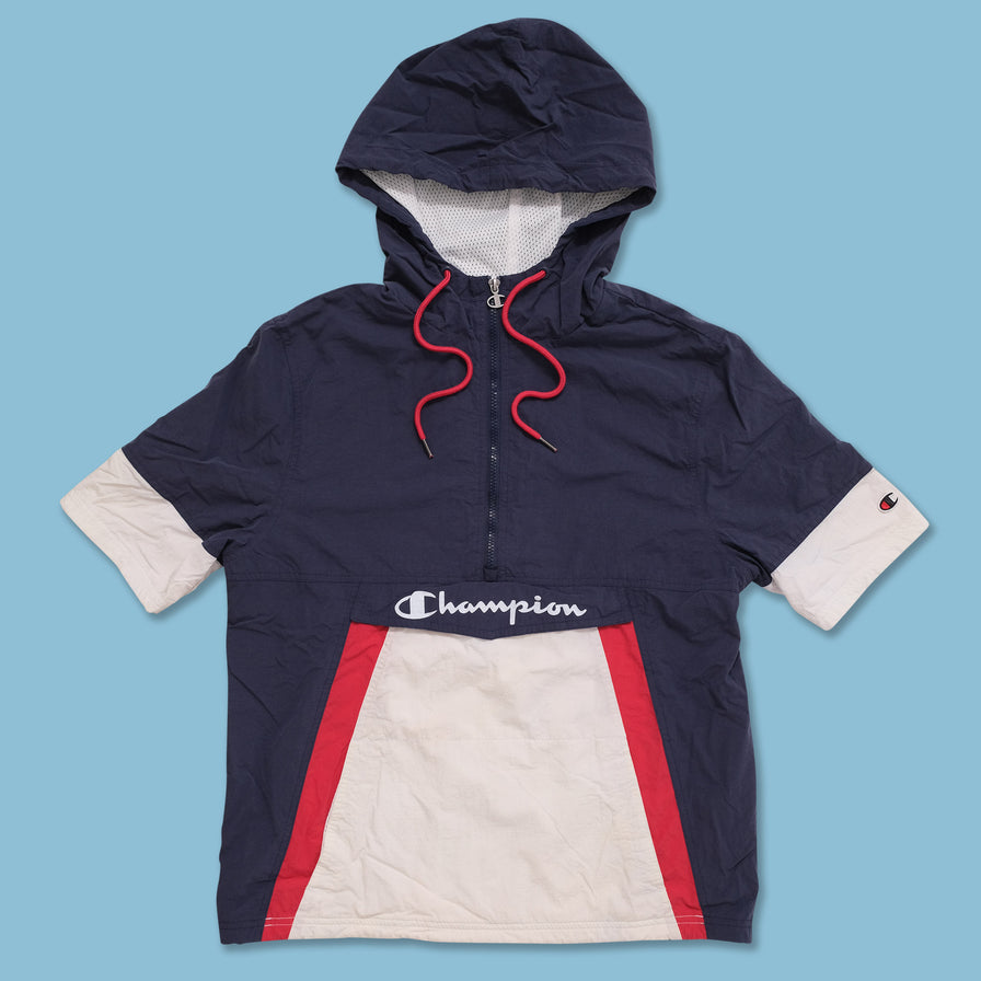 Vintage Champion Halfzip Windbreaker Medium 