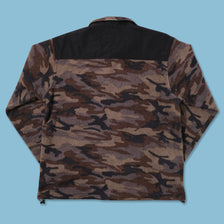 Vintage Camouflage Fleece Jacket Large 