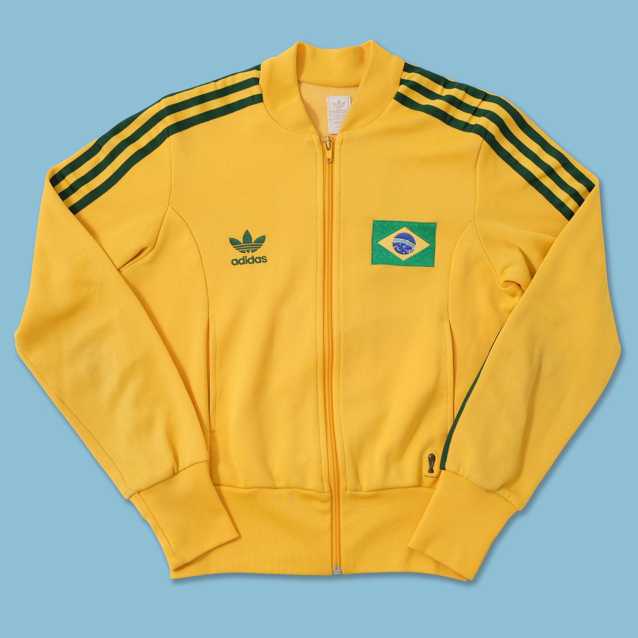 Vintage Women's adidas Fifa World Cup Brasil Track Jacket XSmall