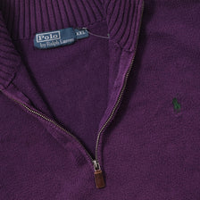 Vintage Polo Ralph Lauren Q-Zip Knit Sweater XLarge 