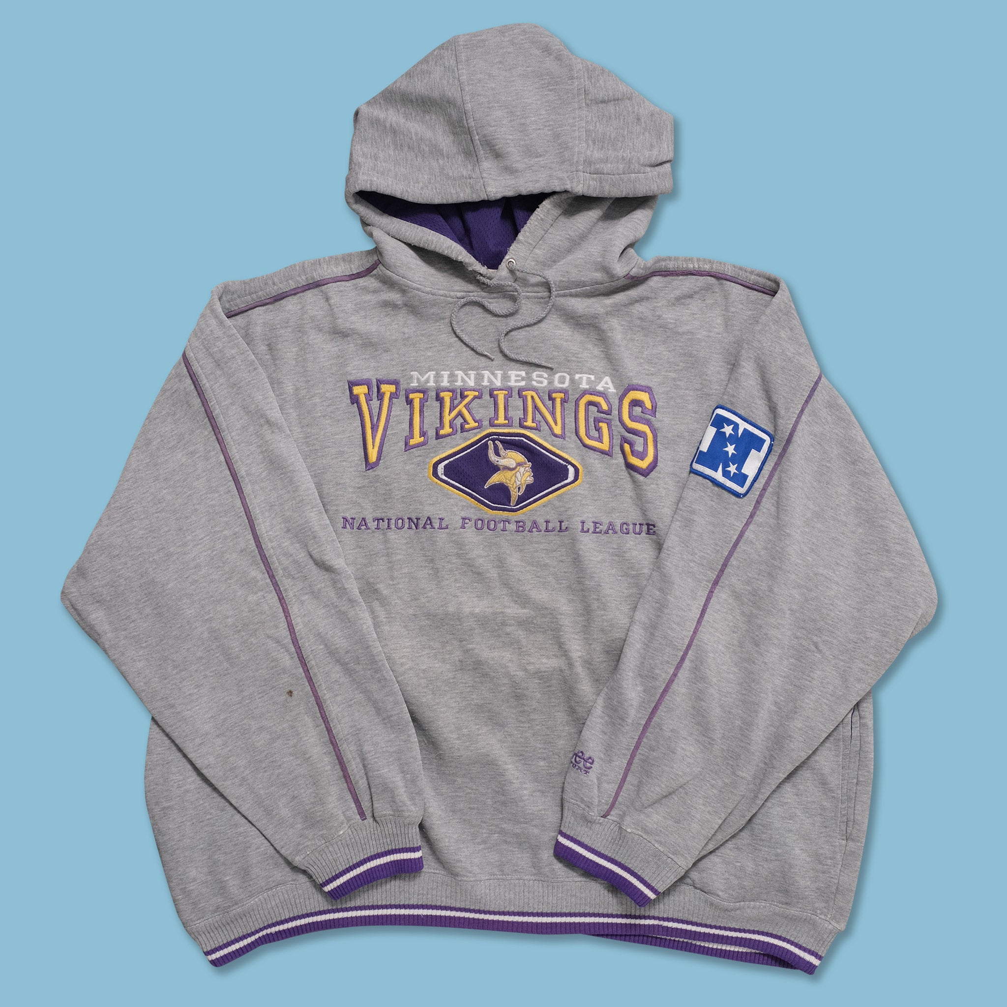 Vintage 90s Black Minnesota Vikings Hoodie - XX-Large Cotton– Domno Vintage