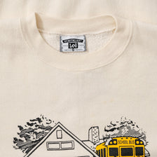 Vintage School Bus Sweater XXL 