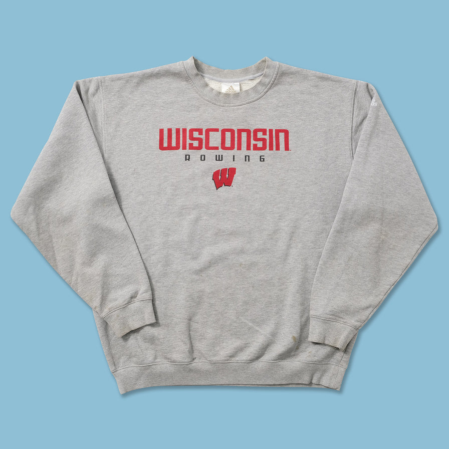 Vintage adidas Wisconsin Rowing Sweater XLarge 