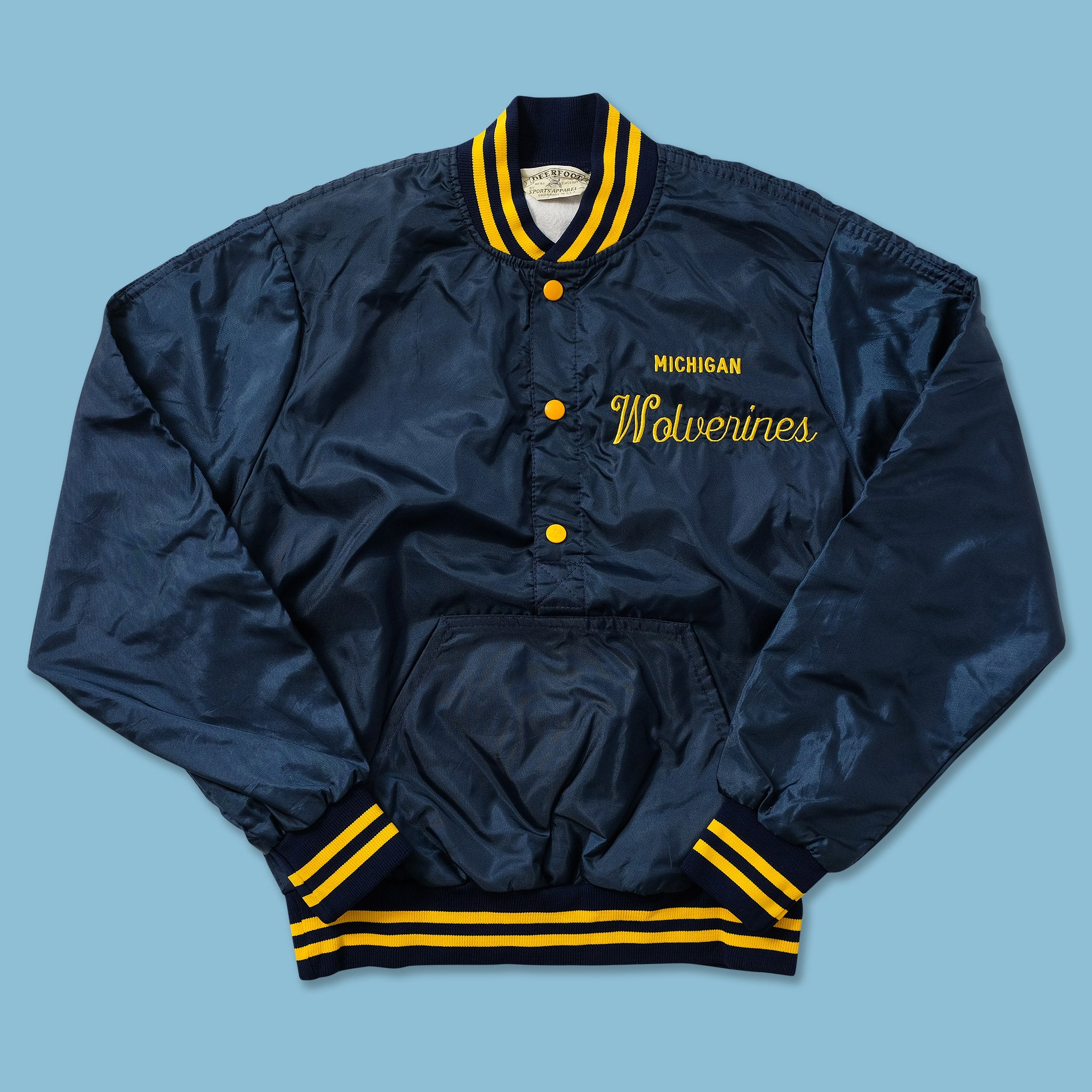 Michigan wolverines letterman on sale jacket