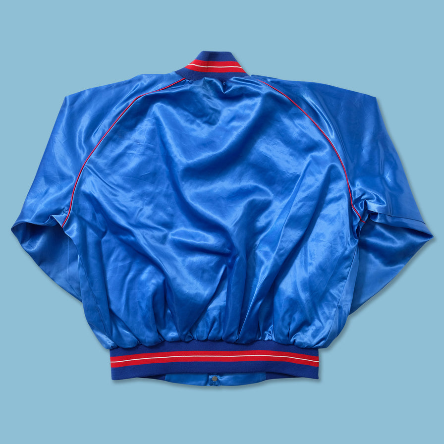 Vintage Bud King Of Beers Satin Varsity Jacket Large 