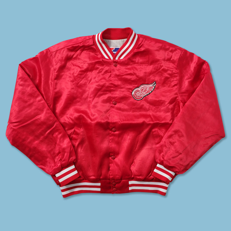 Vintage Detroit Red Wings Satin Varsity Jacket XLarge 