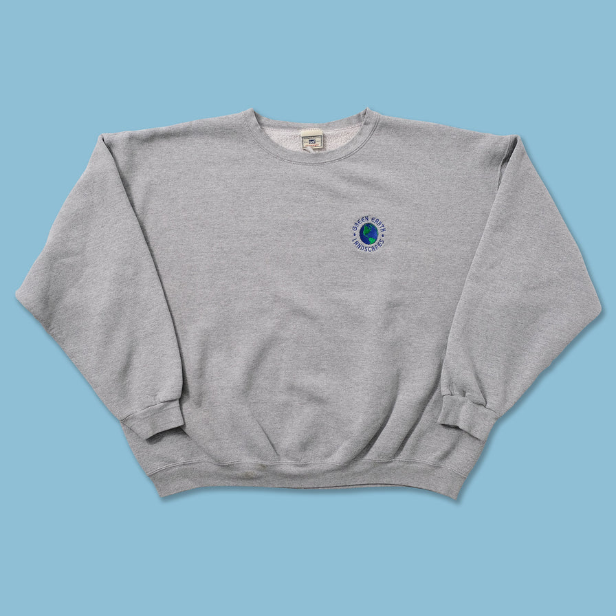 Vintage Green Earth Landscapes Sweater XXL 