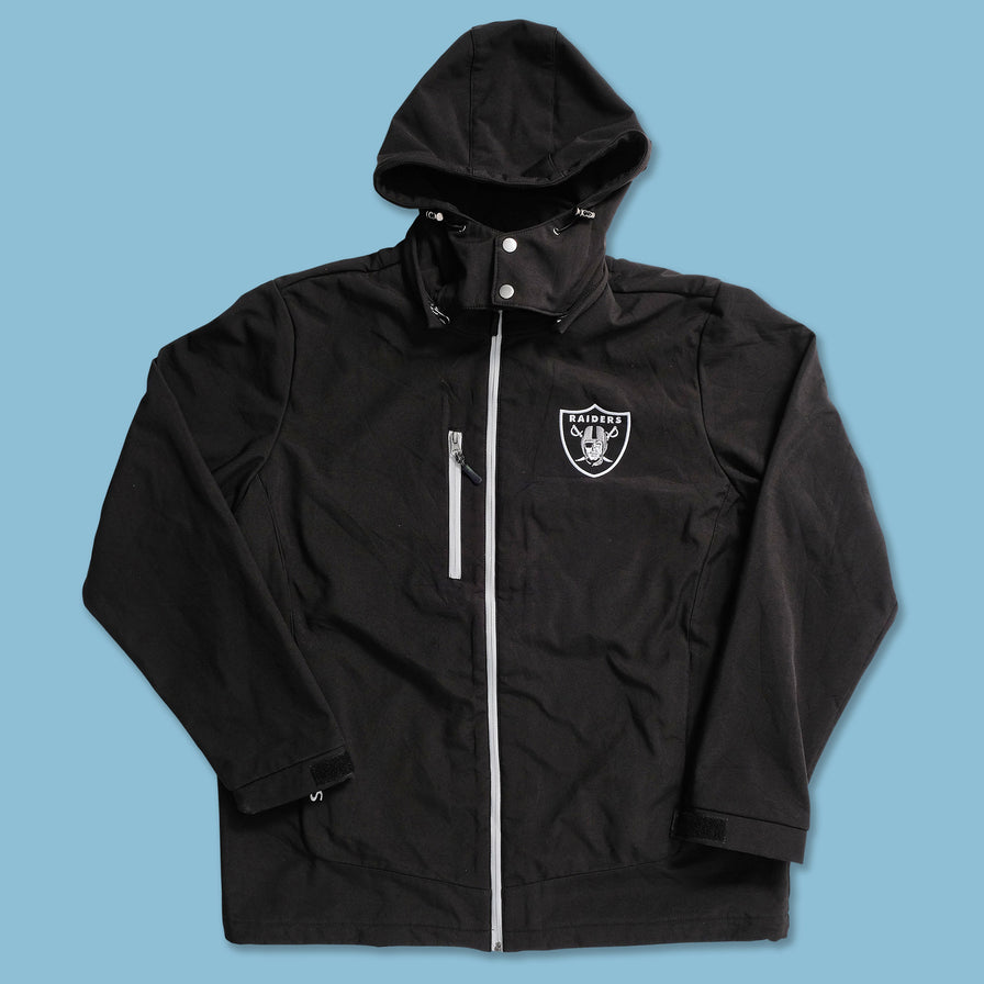 Oakland Raiders Soft Shell Jacket Large 