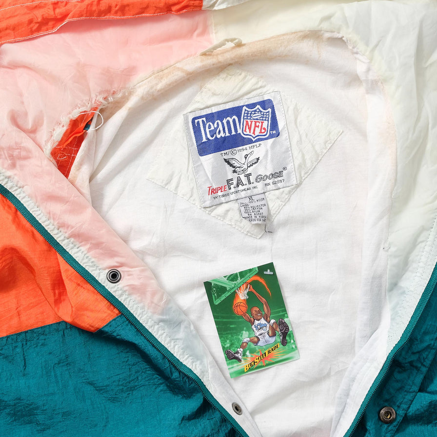 Vintage Miami Dolphins Light Jacket Large 