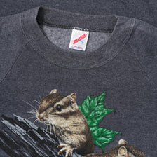 Vintage Squirrel Sweater Medium 