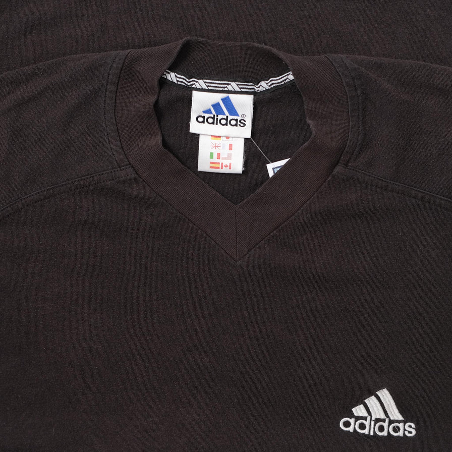 Vintage adidas V-Neck T-Shirt Large 