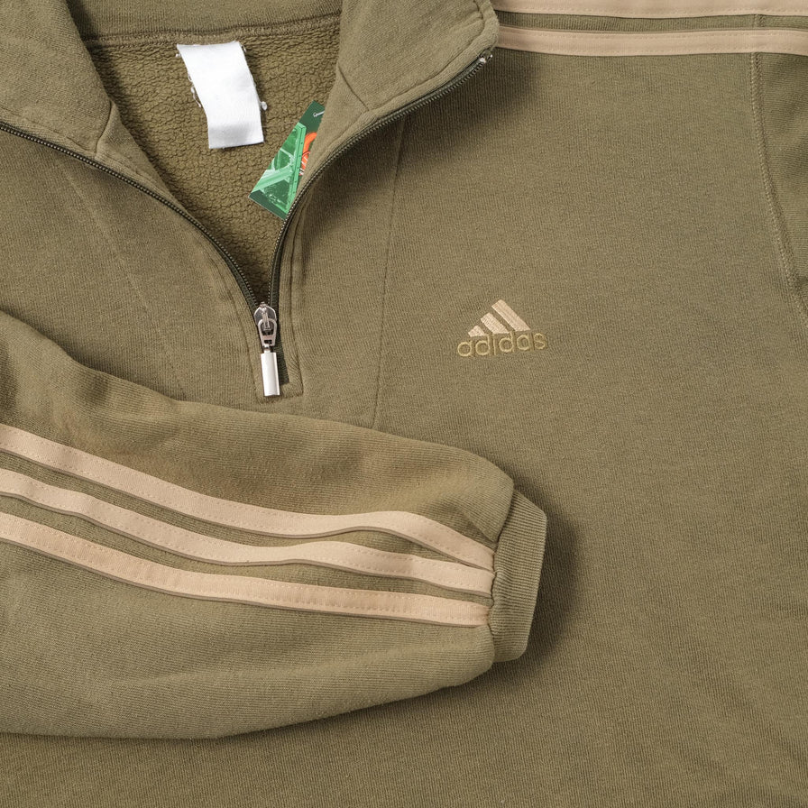 Vintage adidas Q-Zip Sweater Large 