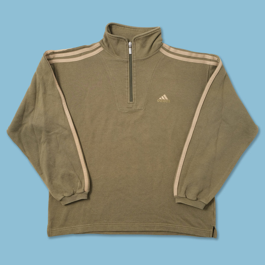 Vintage adidas Q-Zip Sweater Large 