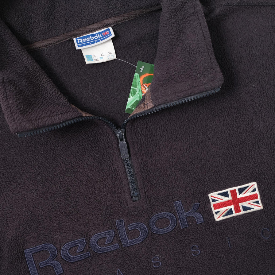 Vintage Reebok Classic Q-Zip Fleece XXLarge 