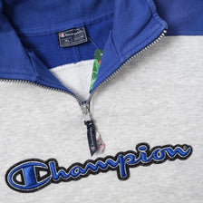 Vintage Champion Q-Zip Sweater Medium 