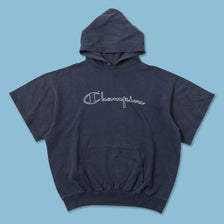 Vintage Champion Short Sleeve Hoody XLarge 